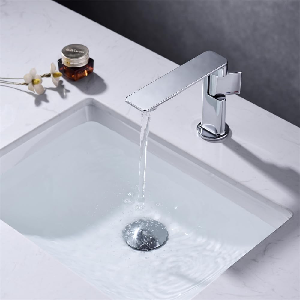 Chrome basin mixer 