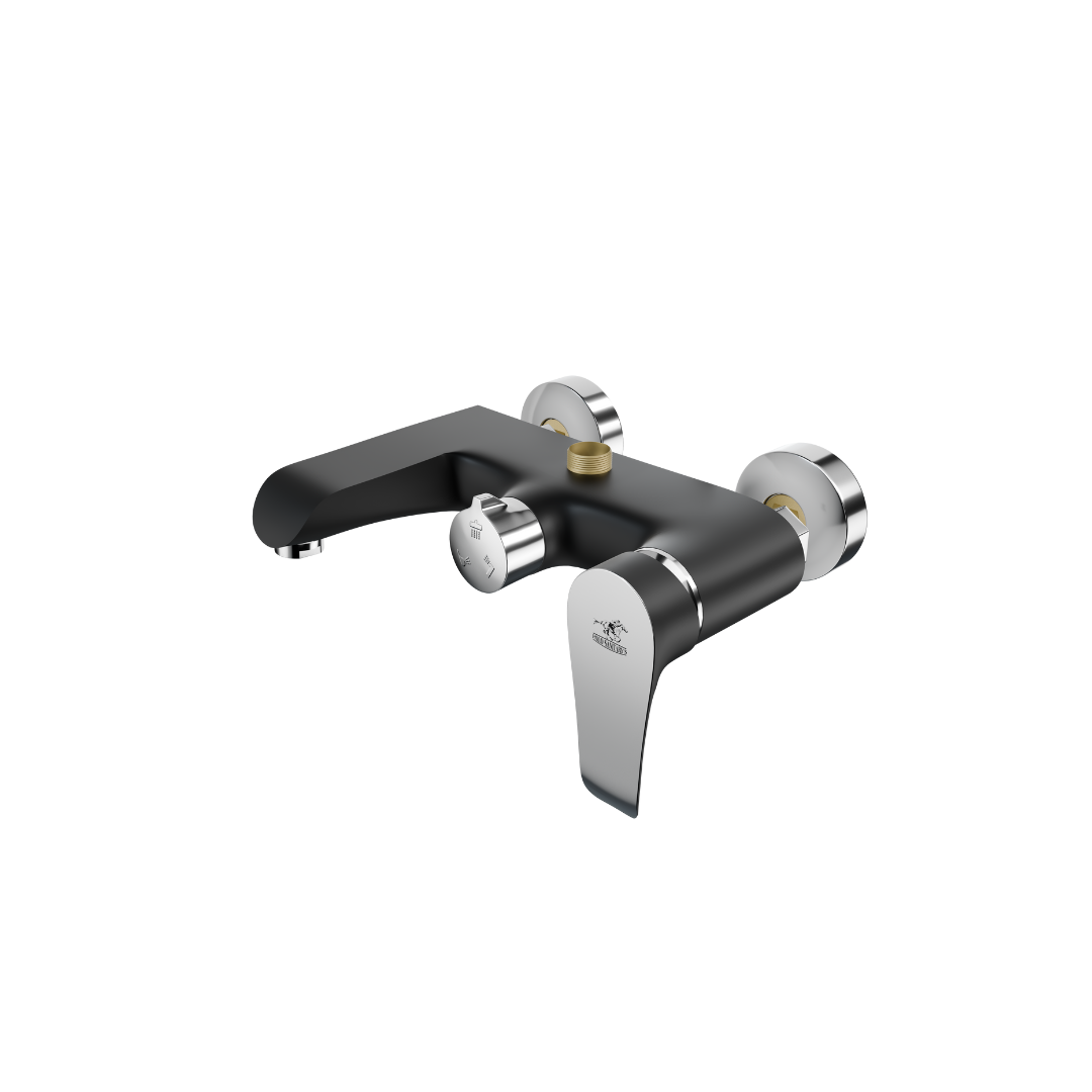 BATH SET YL3 Black Chrome