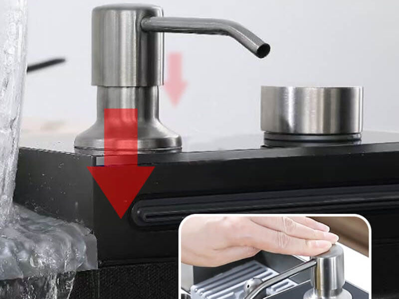 5 button piano kitchen sink waterfall