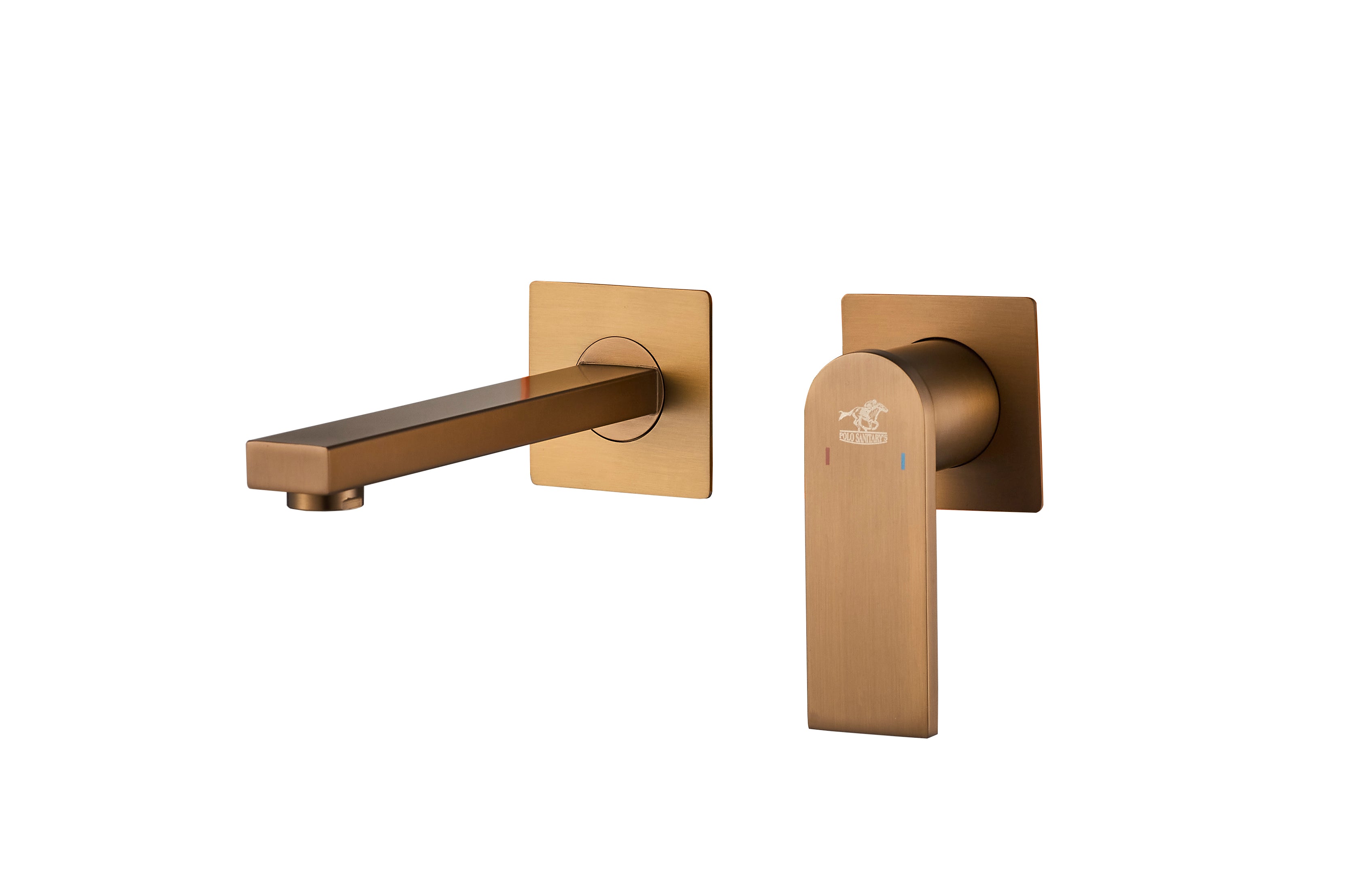 SLEEK BRUSHED ROSE GOLDEN CONCEALED SET
