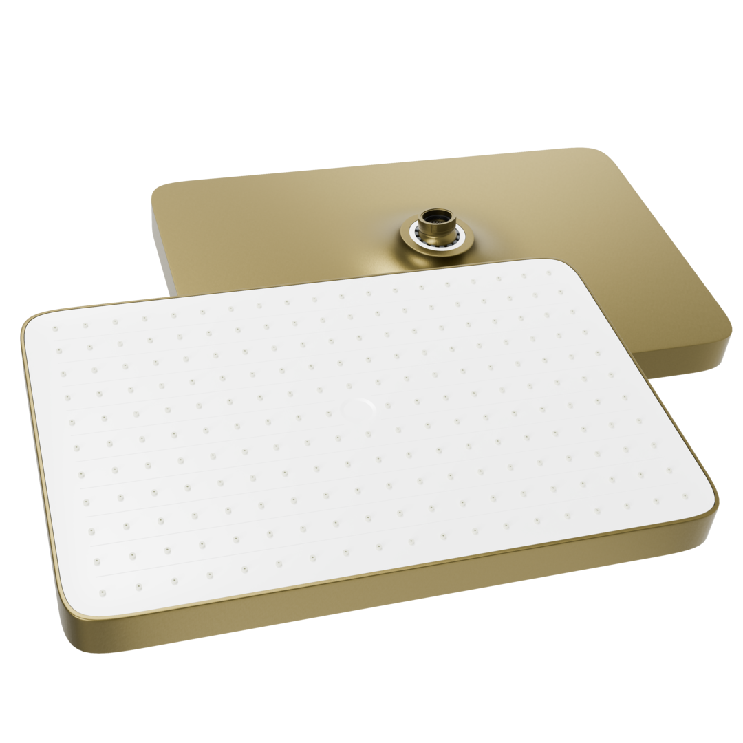 3D OVAL BRUSHED GOLDEN