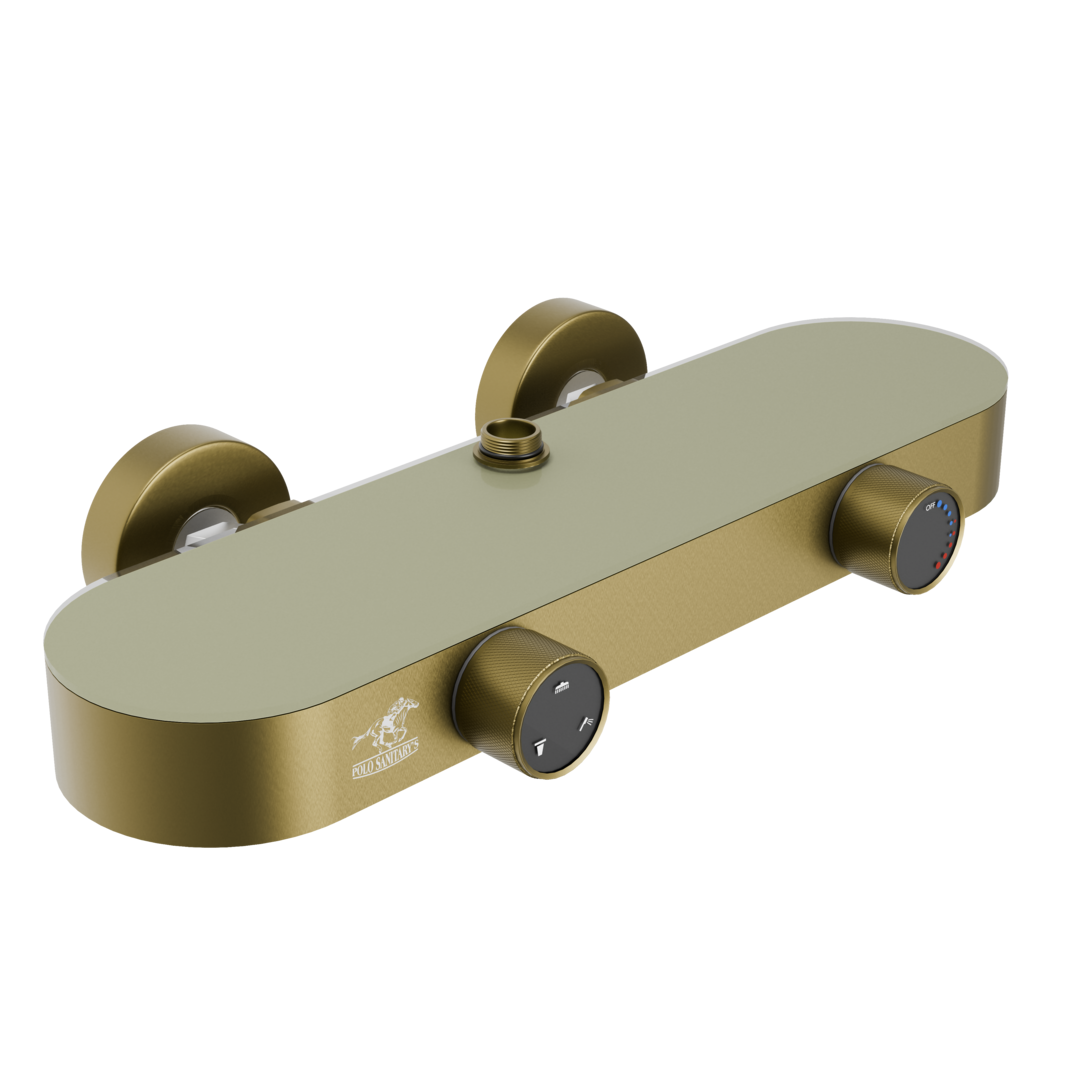 3D OVAL BRUSHED GOLDEN