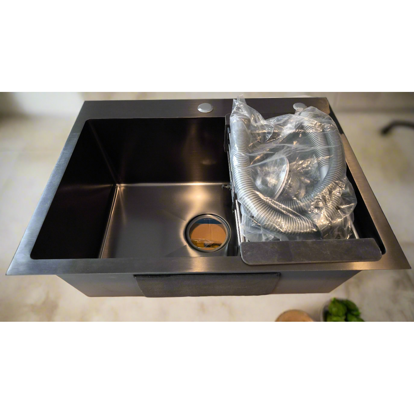 60*45 Matte Black Single Bowl (18*24)