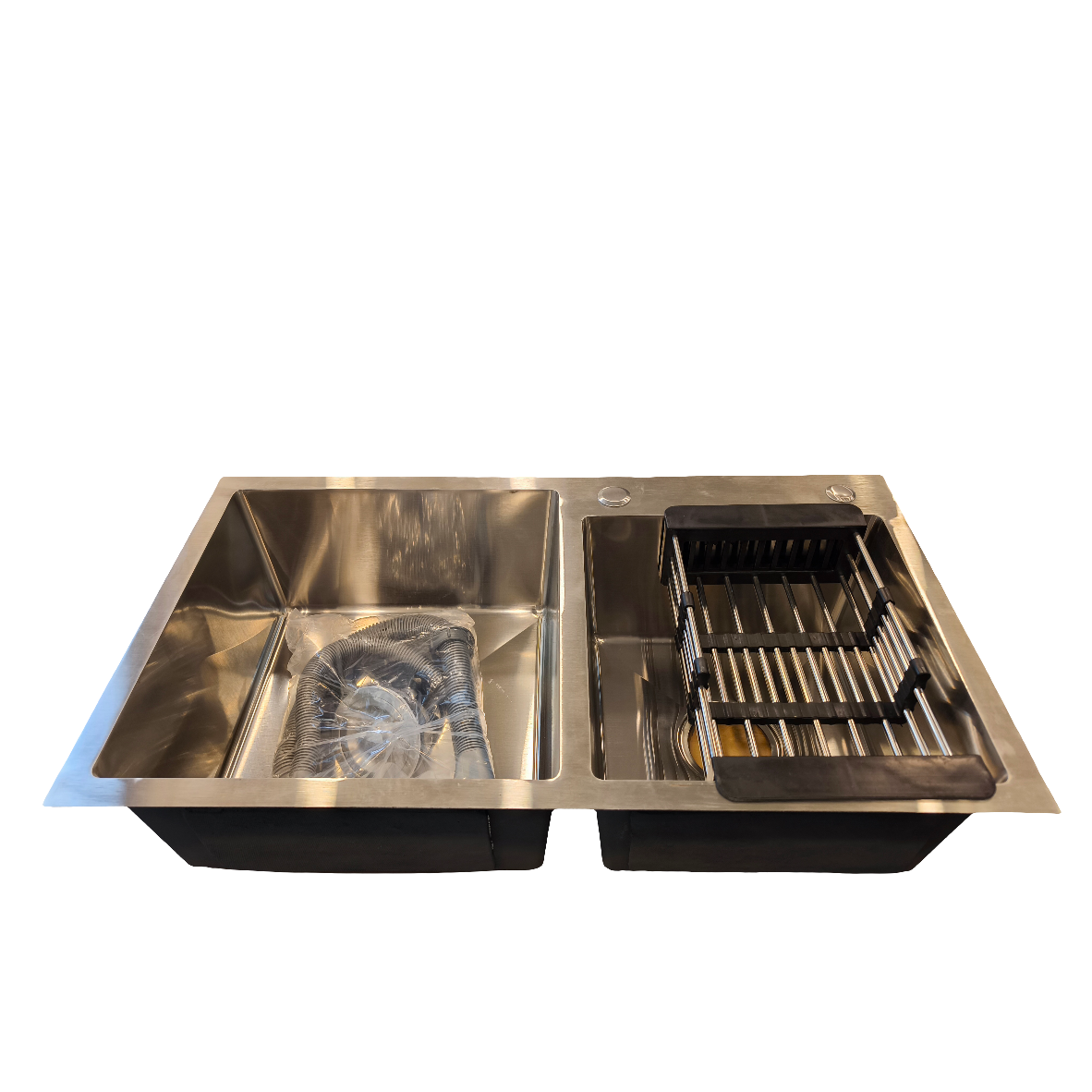 78*43 Matte Chrome Double Bowl (17*31)