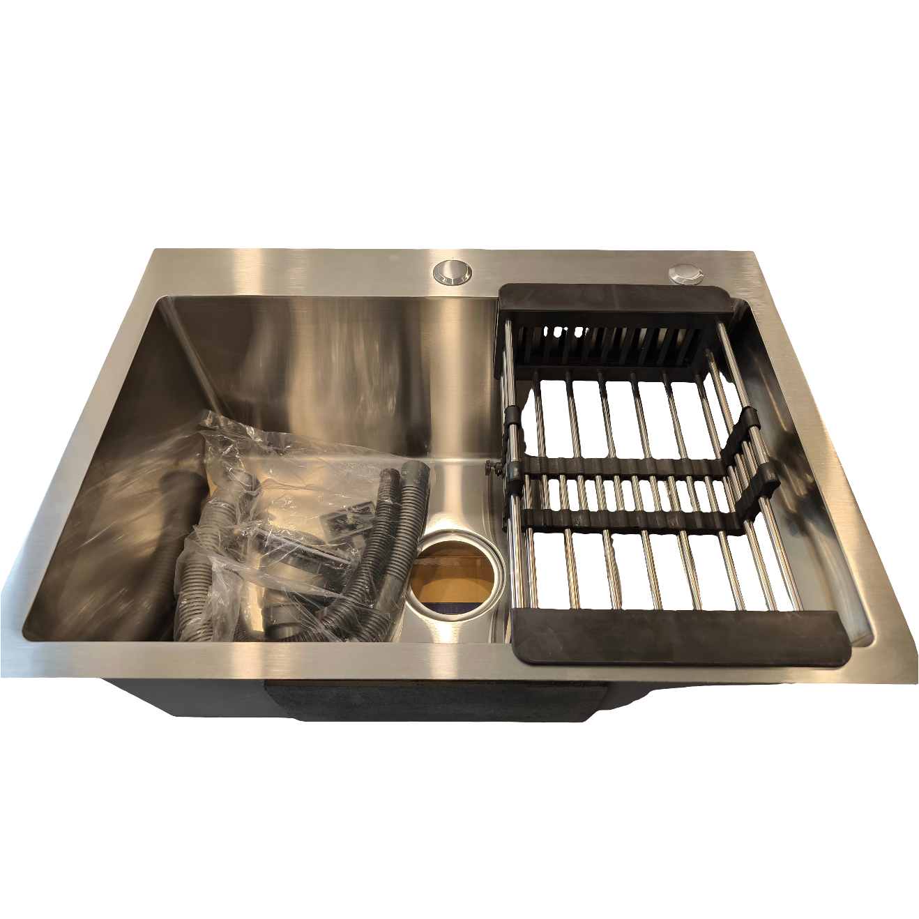 60*45 Matte Chrome Single Bowl (18*24)