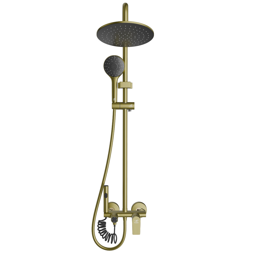 BATH SET 19K16 BRUSHED GOLDEN