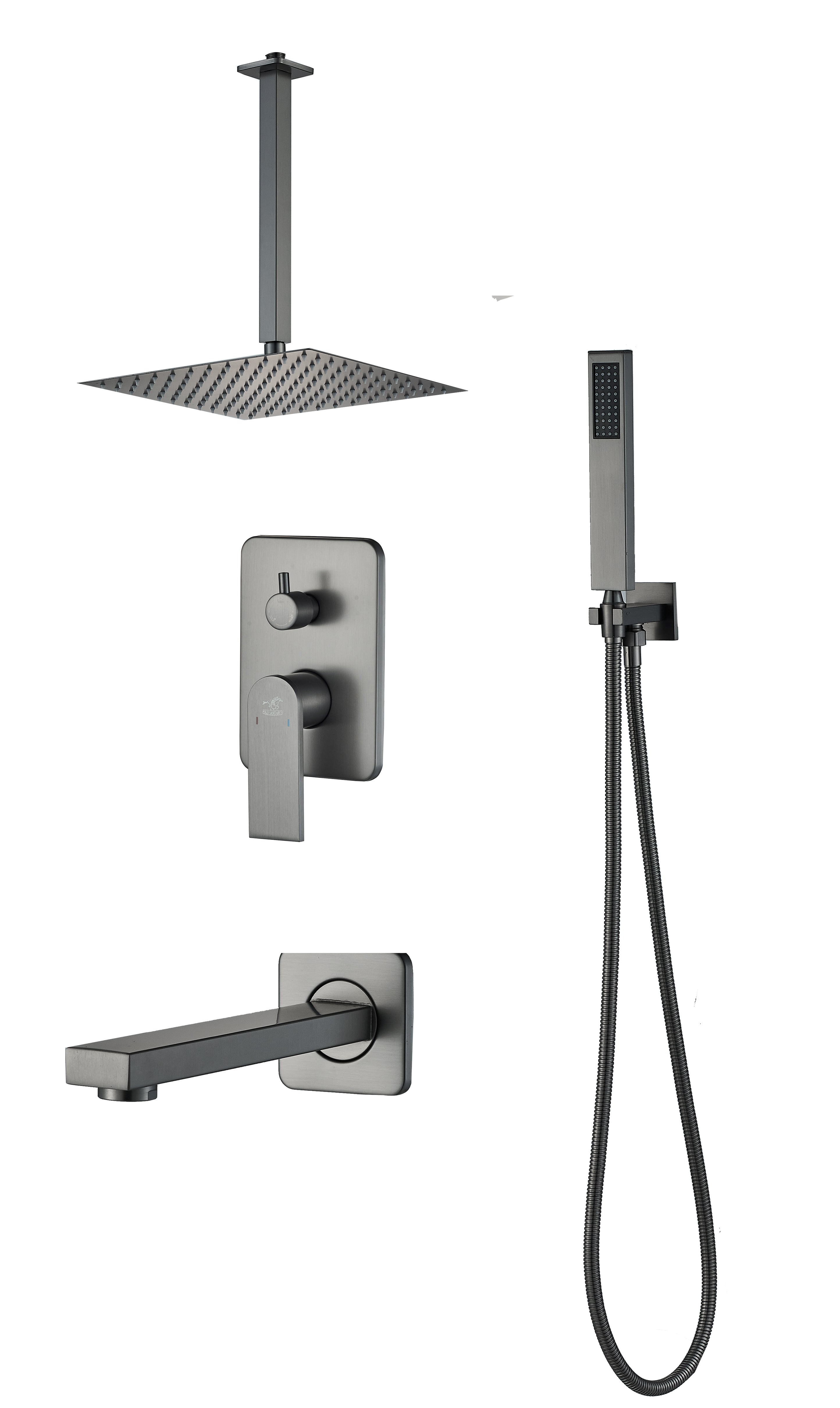 Sleek Gun Grey Concealed Set