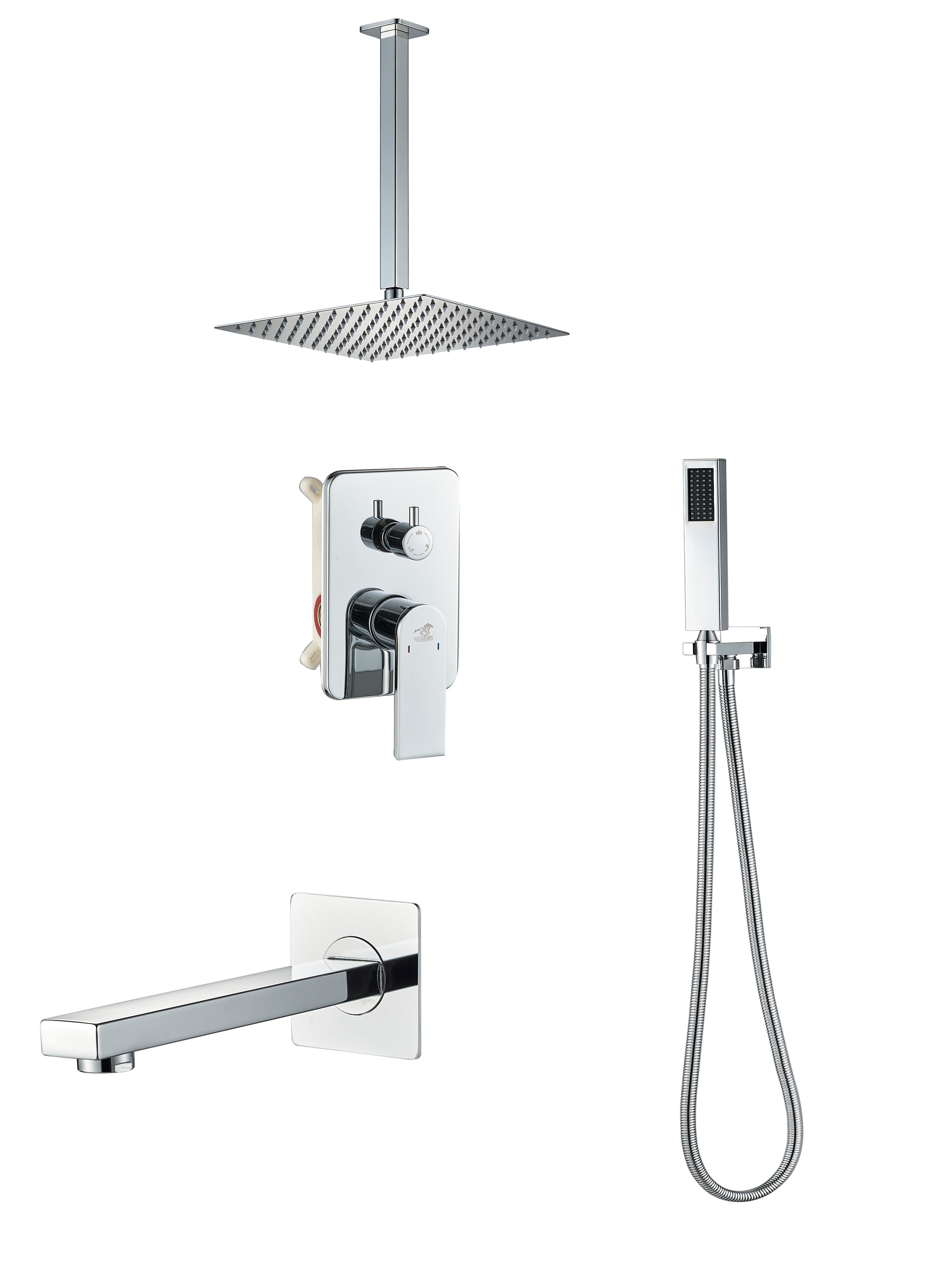 Sleek Chrome Concealed Set