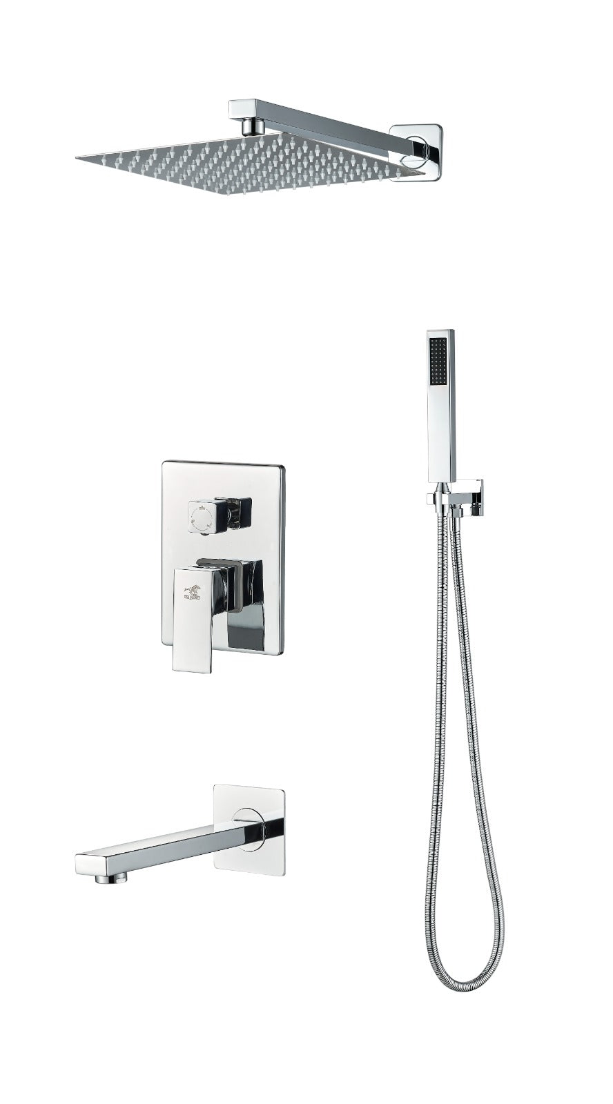 Square Chrome Concealed Sets